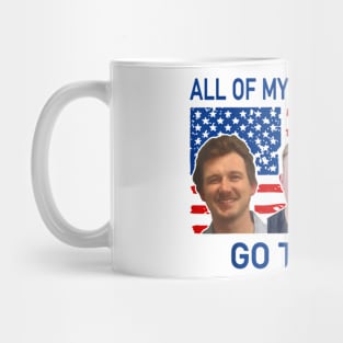 all of my favorite men go to jail, funny quote Mug